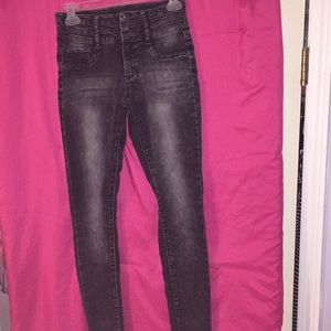 Black faded designed stretchy soft material